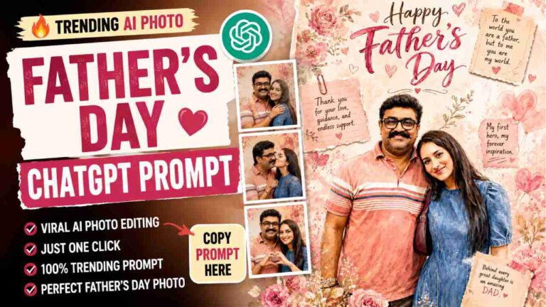 Father's Day ChatGPT Prompt 2026 | Father Daughter AI Photo | Biruli.in