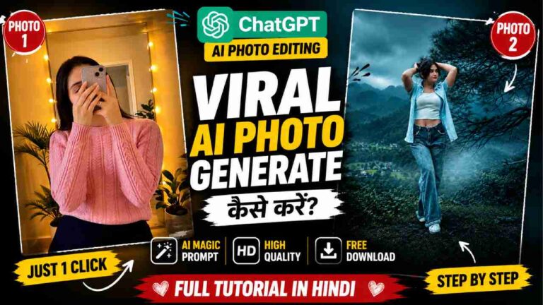 ChatGPT Viral Aesthetic Photo Editing Prompt 2026 Thumbnail with Teddy Selfie and Cinematic Mountain AI Photo